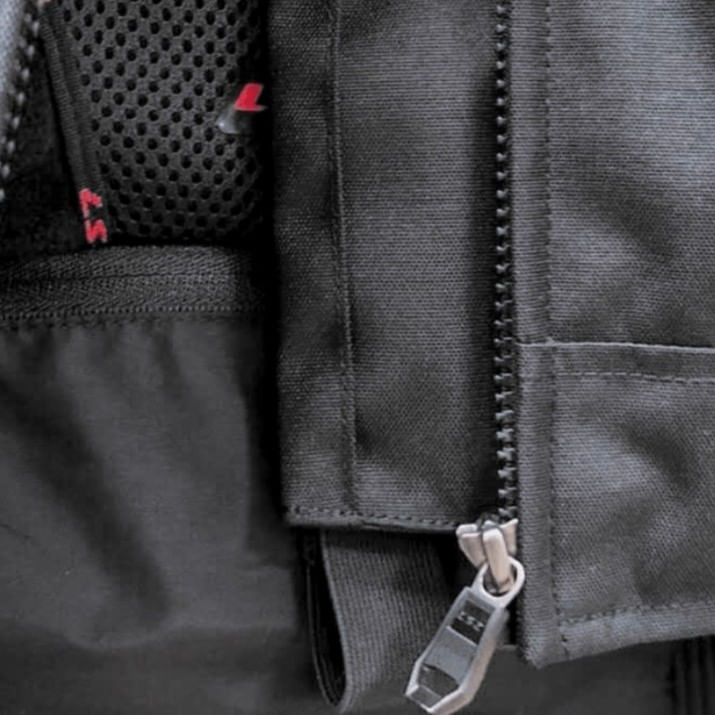 Campera LS2 Apex Hombre Negro / Rojo